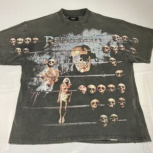 Represent Clo Megadeth Skull Grunge Distressed Rock Band T-Shirt Men's Size L